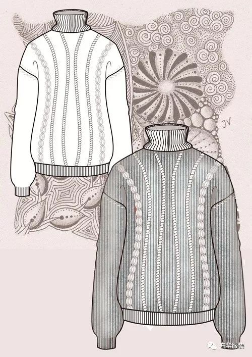 东华大学服装款式设计CAD课程产品设计作品展示